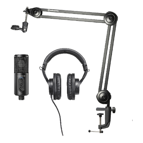 Audio-Technica ath-m20x ATR2500x-USB  Creator Pack monitor headphones broadcast podcast youtube recording home studio sisme strumenti musicali