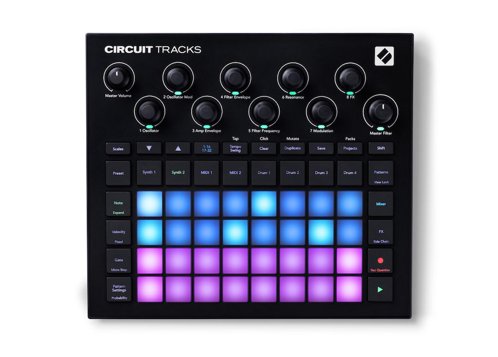 Novation Circuit Tracks controller hardware midi midiware music producer strumenti musicali