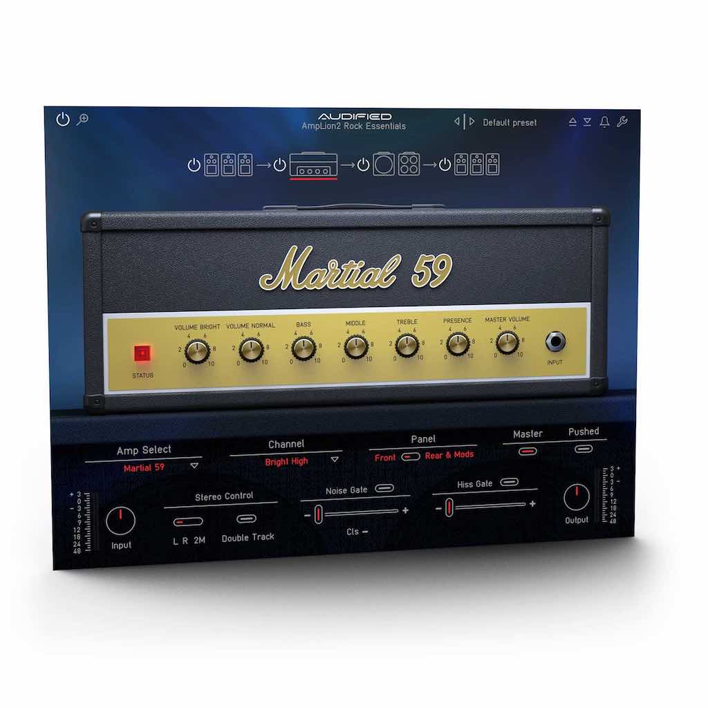 Audified AmpLion 2 Rock Essentials software guitar chitarra strumenti musicali