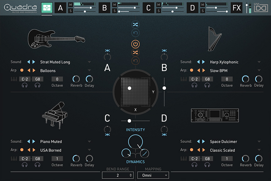 UVI Quadra virtual instrument music producer strumenti musicali