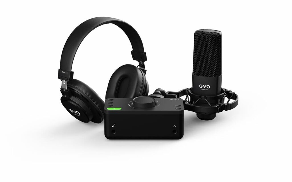 EVO Start Recording Bundle home studio recording audient leading tech