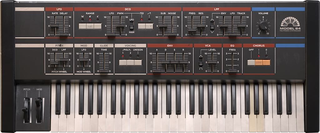 Softube Model-84 virtual instrument soft synth music producer midiware strumentimusicali roland juno