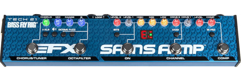 Tech21 Bass Flyrig 2 basso pedaliera stompbox fx loop strumentimusicali