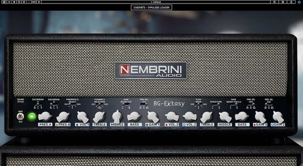 Nembrini Audio BG Extasy Boutique guitar amp chitarra software daw virtual strumentimusicali