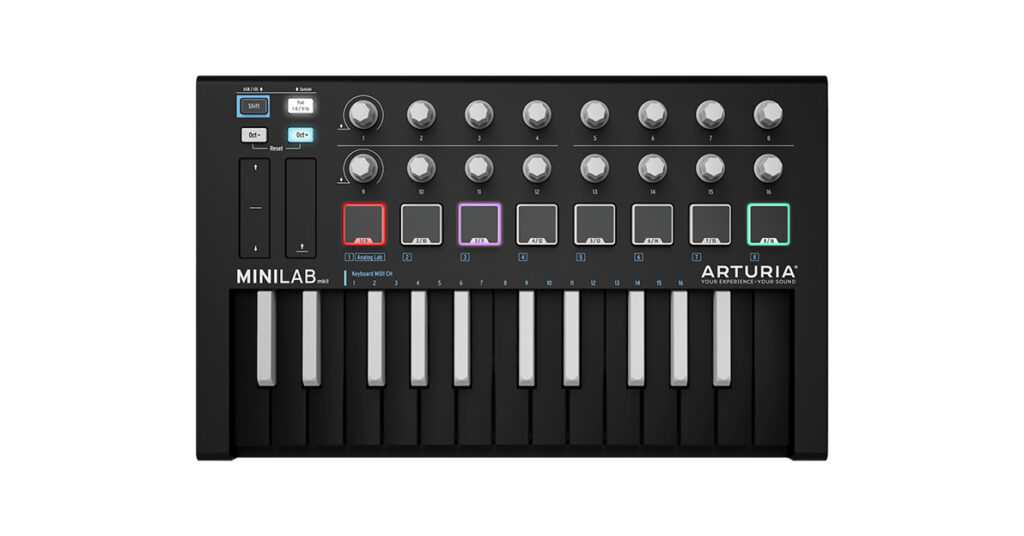 Arturia MiniLab Mk II Inverted controller tastiera keyboard midiware strumentimusicali