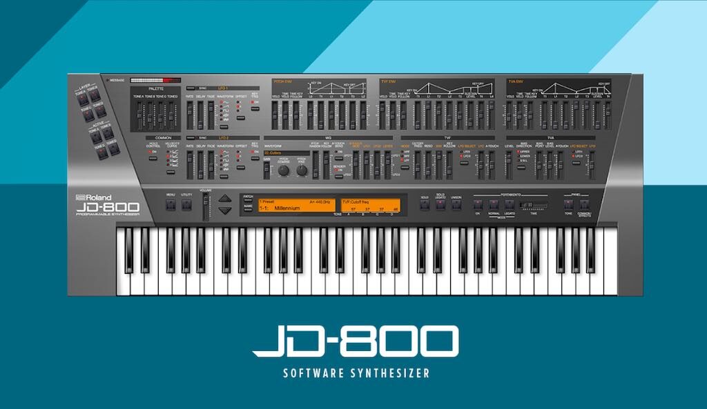 Roland Cloud JD800 virtual vst soft synth software strumentimusicali
