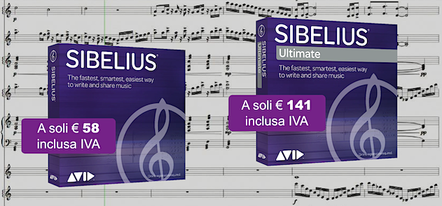 Avid Sibelius ultimate music producer soundwave strumentimusicali