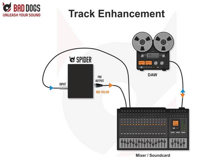 Bad Dogs Spider preamp reamp di box recording studio home project recensione review test andrea scansani strumentimusicali