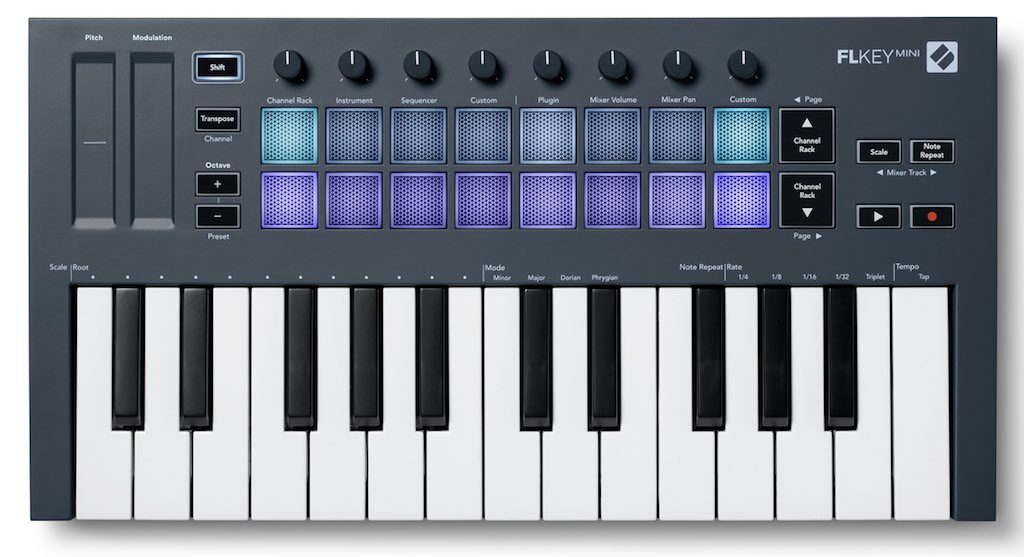 Novation FLKey keyboard controller midi tastiera producer fl studio midiware strumentimusicali
