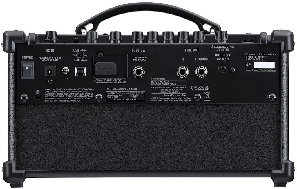 BOSS Dual Cube LX guitar amp amplificatore chitarra portatile combo strumentimusicali