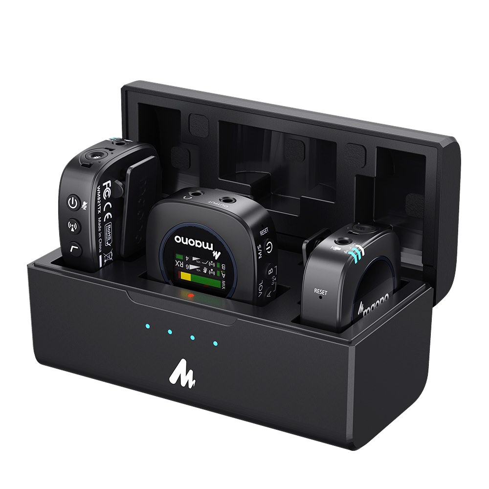 Maono AU-WM82 wireless microfono audio per video frenexport strumentimusicali