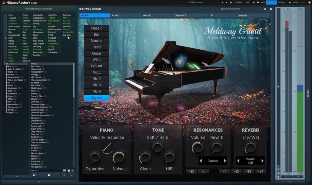 MeldaProductions MeldWay Grand virtual instrument steinway piano strumentimusicali software