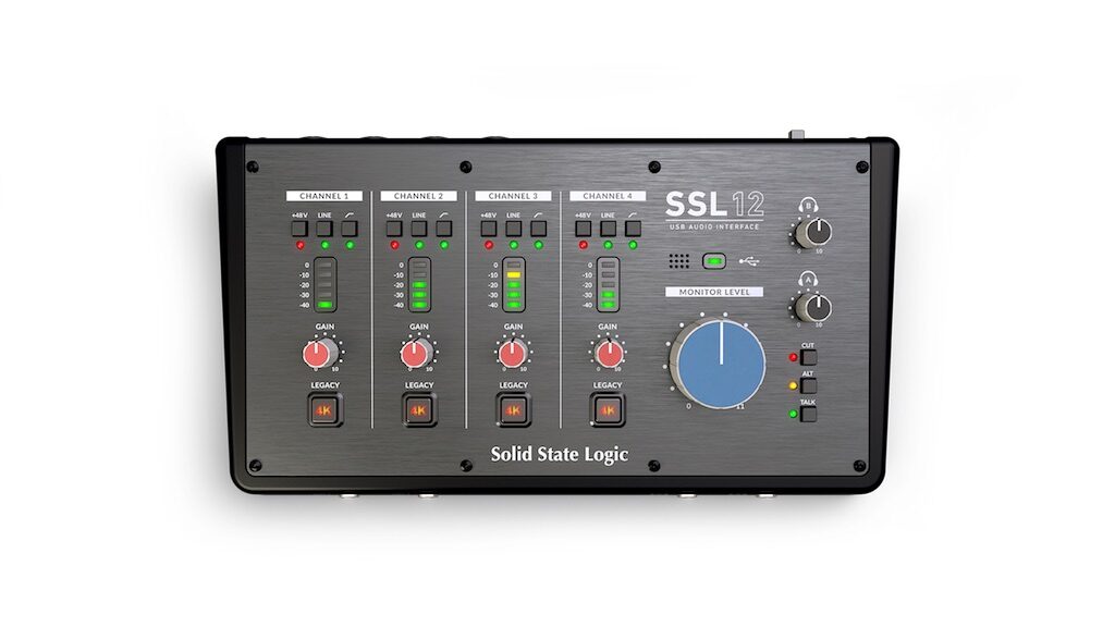 SSL 12 interfaccia audio usb-c adat recording home studio project software plug-in solid state logic midiware strumentimusicali