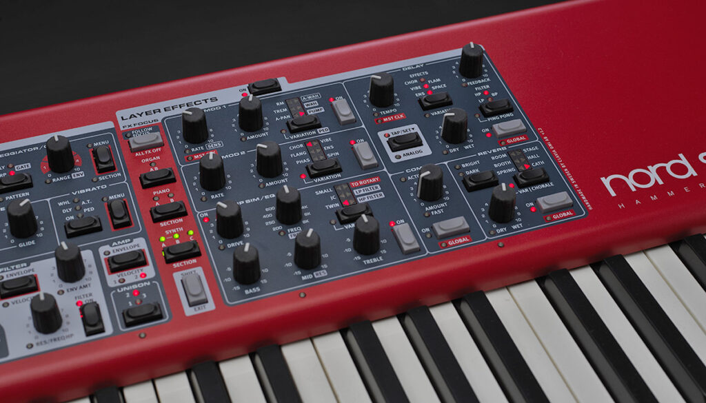 Nord stage 4 88 stage keyboard piano organ synth fxs algam eko news smstrumentimusicali