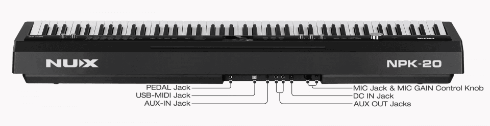 NUX NPK-20 portable digital piano live NUX NPK-10 NUX wireless news frenexport smstrumentimusicali.it