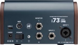 heritage audio i73® pro one, i73® pro 2 e i73® pro edge interfacce audio usb-c preamplificatori integrati classe a news midimusic smstrumentimusicali.it