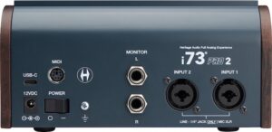 heritage audio i73® pro one, i73® pro 2 e i73® pro edge interfacce audio usb-c preamplificatori integrati classe a news midimusic smstrumentimusicali.it