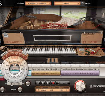 Toontrack EZkeys Cinematic Grand piano preparato virtual instrument