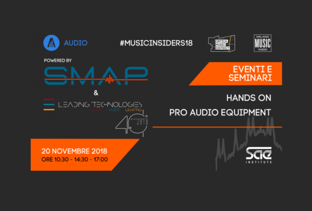 SMAP evento SAE Institute milano music week 2018