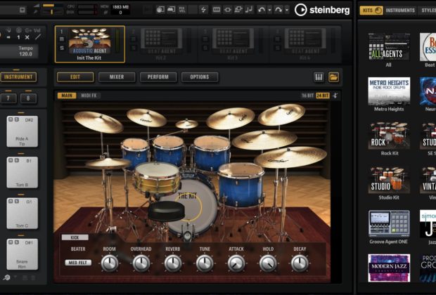 Steinberg Groove Agent 5 drums virtual instrument software