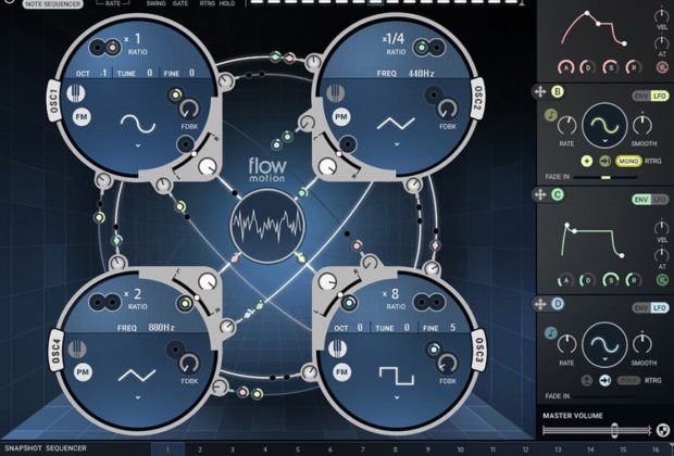 Waves Flow Motion FM synth virtual instrument sintetizzatore