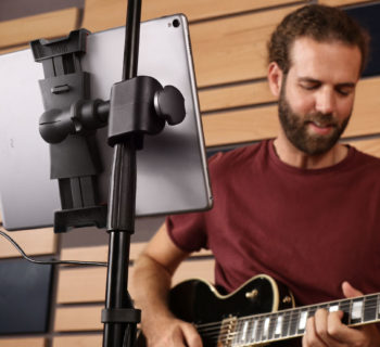 Ik Multimedia iKlip 3 mogar music supporto mic studio live tablet strumenti musicali