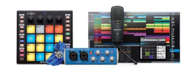 PreSonus Atom Producer Pack hardware mic controller interfaccia audio DAW software strumenti musicali