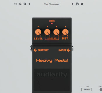 Audiority HeavyPedal software plug-in audio distortion stomp pedale daw virtual strumenti musicali