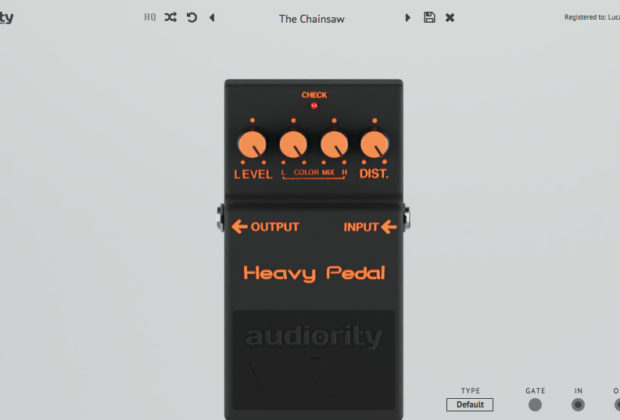 Audiority HeavyPedal software plug-in audio distortion stomp pedale daw virtual strumenti musicali