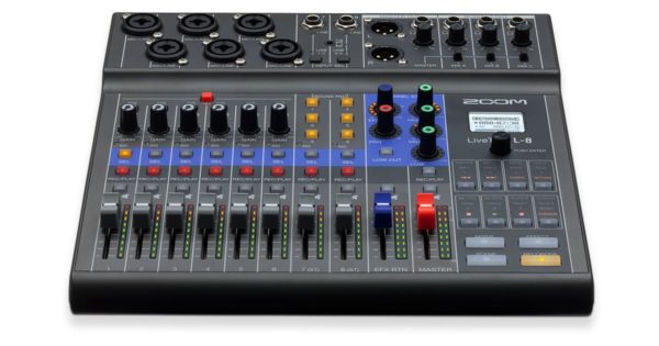 Zoom L-8 livetrak rec podcast mixer digital hardware mogar strumenti musicali