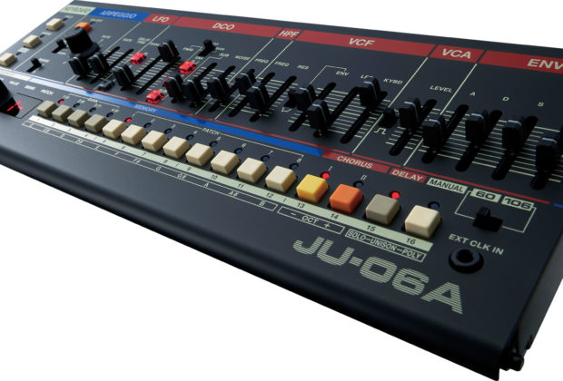 Roland JU-06a synth hardware analog digital botique test luca pilla audiofader magazine