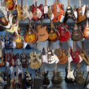 muro chitarre strumenti musicali