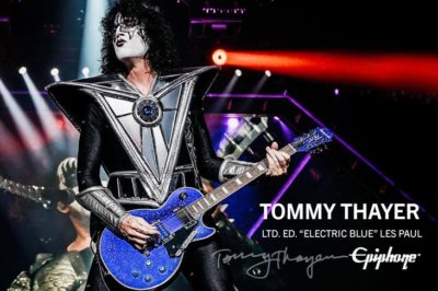 Epiphone Tommy Thayer Electric Blue Les Paul Outfit ltd ed chitarra guitar kiss strumenti musicali