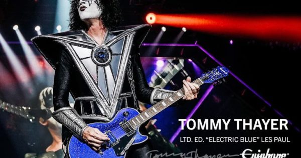Epiphone Tommy Thayer Electric Blue Les Paul Outfit ltd ed chitarra guitar kiss strumenti musicali