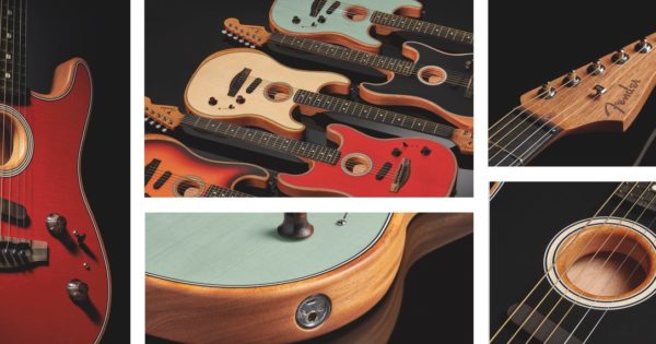Fender Acoustasonic american stratocaster chitarra acustica guitar elettroacustica strumenti musicali