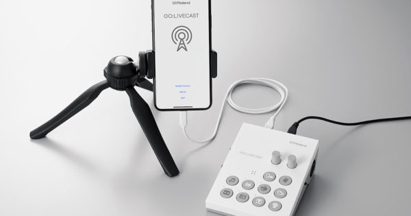 Roland GO-Livecast streaming app hardware interfaccia audio video strumenti musicali