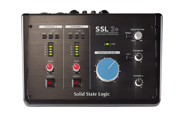 SSL 2+ interfaccia audio pro home project studio midiware audiofader