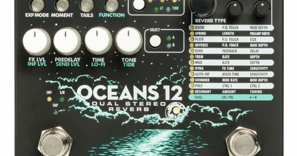 EHX Oceans-12 electro harmonix pedale stomp fx riverbero reverb rit strumenti musicali