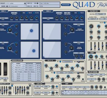 RobPapen Quad software synth virtual producer rack extension strumenti musicali