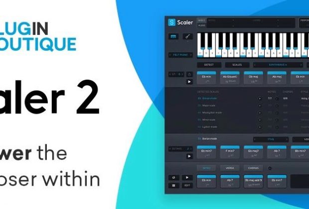 Pluginbotique Scaler 2 software plug-in audio virtual producer music accordi score spartito strumenti musicali