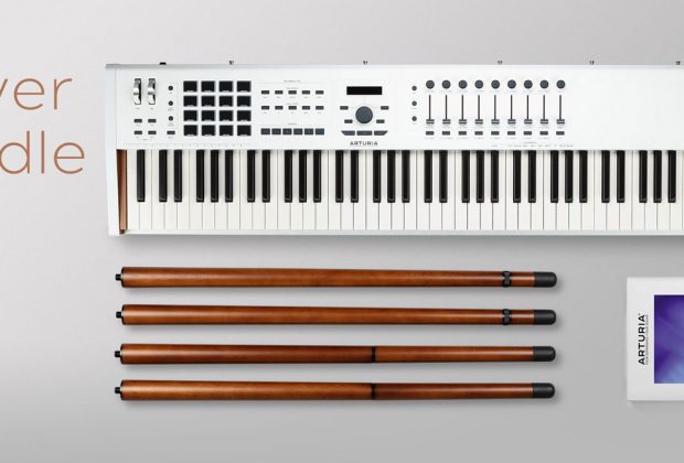 Arturia Power Trio Bundle KeyLab 88 MkII V Collection 6 Wooden Legs midiware strumenti musicali