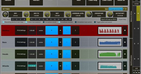 Melda Production MSuperLooper plug-in audio producer looper dj mix audiofader