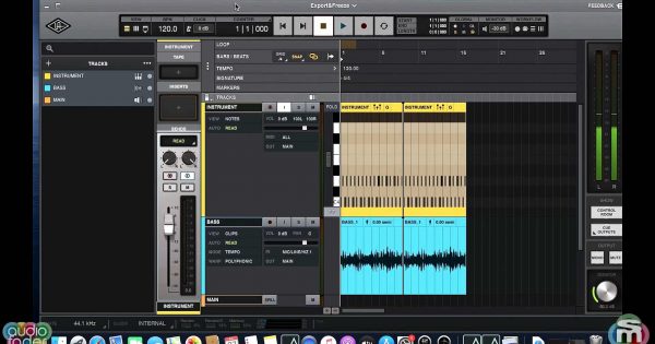 universal audio luna tutorial mixdown export midiware video andrea scansani strumenti musicali