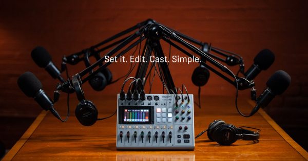 Zoom Podtrack P8 mixer hardware live broadcast podcast mogar strumenti musicali