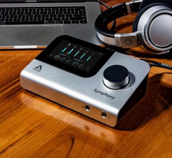 Apogee Symphony Desktop hardware interfaccia audio pro studio home project soundwave strumenti musicali