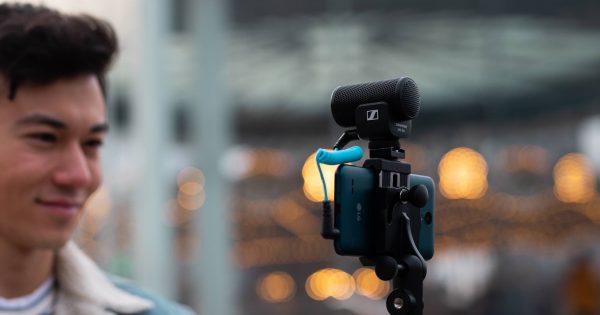 Sennheiser MKE200 mic mobile camera rec recording live home project studio exhibo strumenti musicali