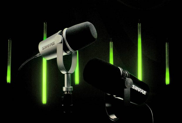 Shure M7V mic hardware ibrido USB microfono studio podcast rec broadcast video prase strumenti musicali