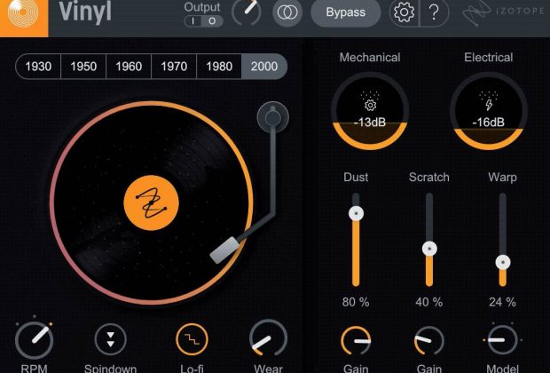 iZotope Vinyl freeware free gratis software daw mix mixing lofi vinile midiware strumenti musicali