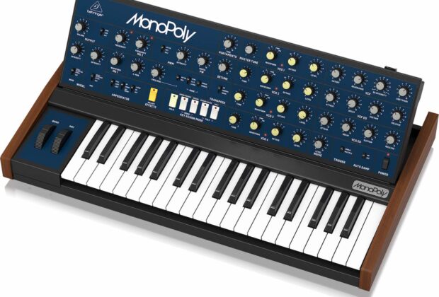 Behringer MonoPoly synth hardware musc producer tastiera keyboard vintage strumenti musicali