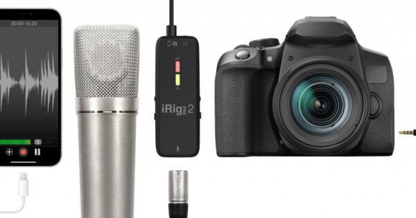 Ik Multimedia iRig Pre 2 interfaccia audio mobile hardware recording mogar sturmenti musicali dslr